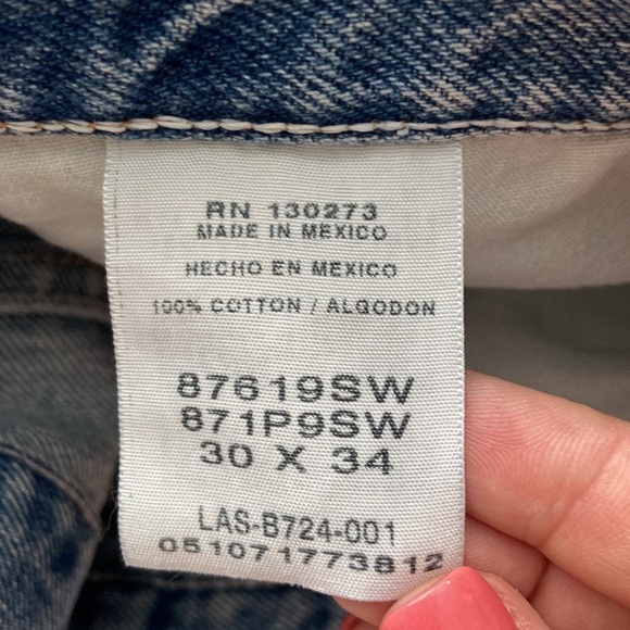 Rustler jean shorts size 30 vintage high rise distressed denim Y2K grunge skater - Picture 9 of 10